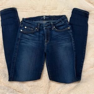 7 for all mankind Size 26 dark denim mid rise